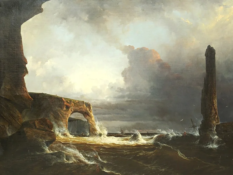 1823-Hermann Wilhelm Benjamin Eschke - La tempesta in arrivo